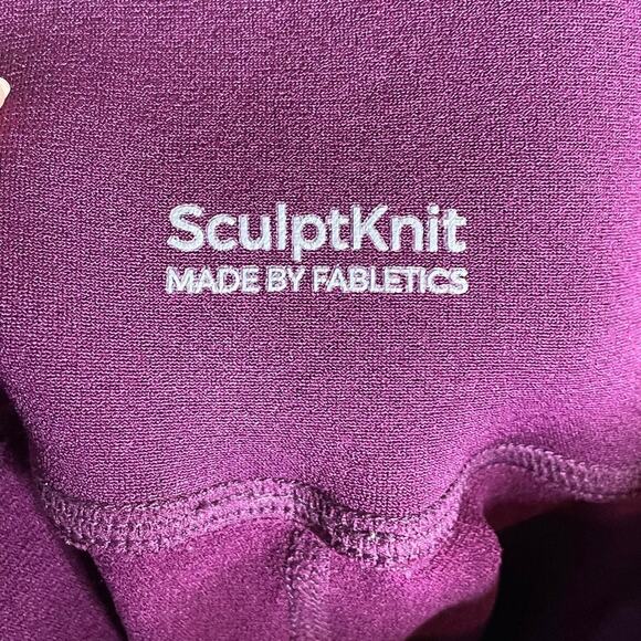 FABLETICS High-Waisted SculptKnit Classic Legging plum perfect size x-small - Picture 6 of 6